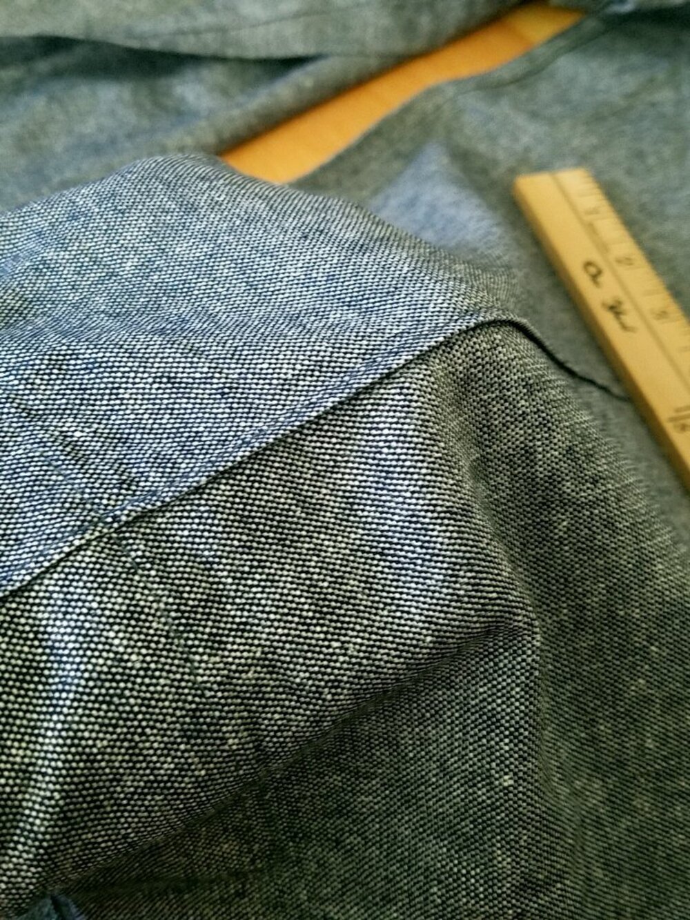 Gap Light Blue Linen Blend Pull-On Pants Medium NWT Seam Detail - Picture 12 of 16